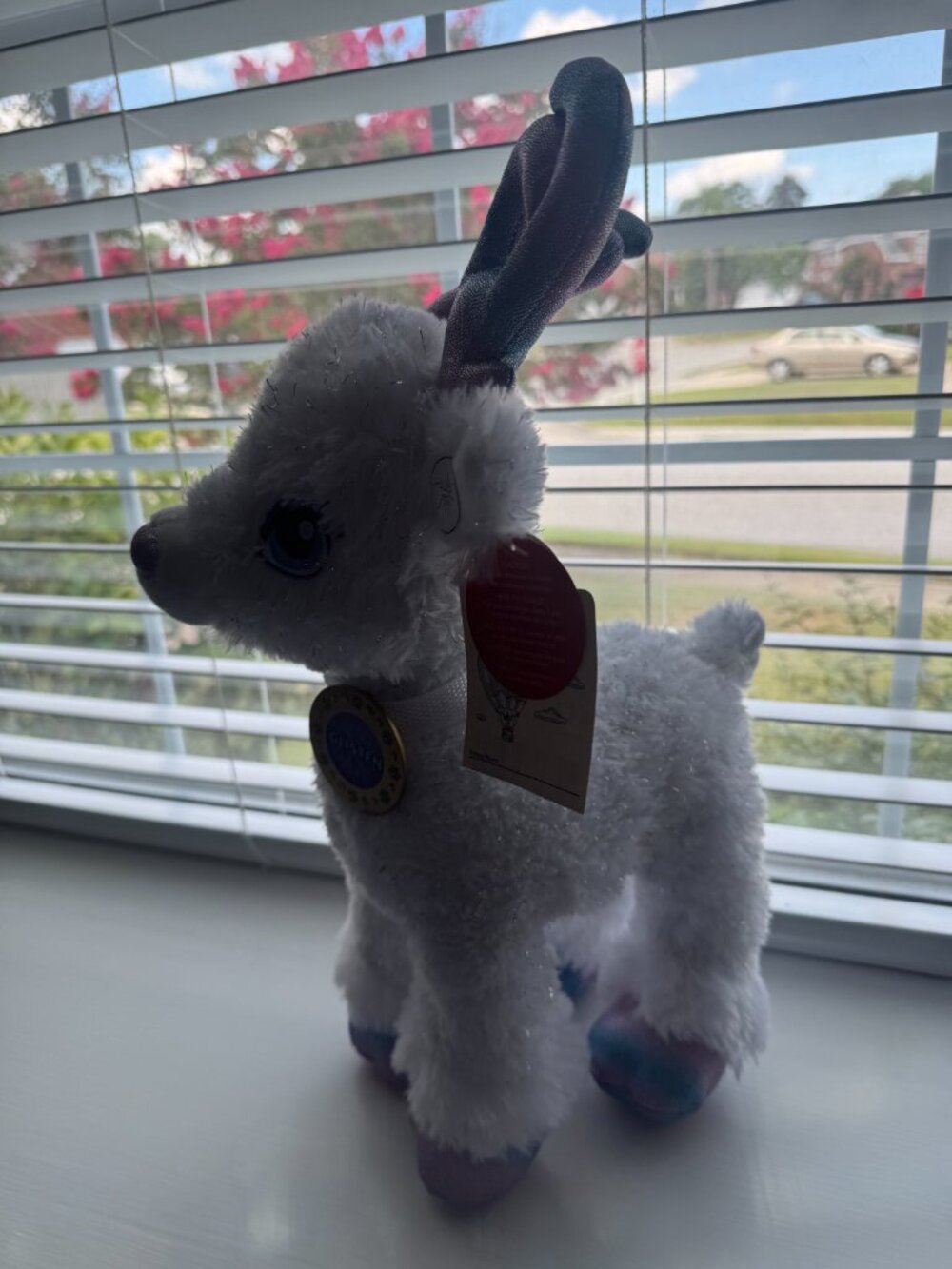 Build a Bear Workshop White Glisten Reindeer Light Up Antlers New with Tags